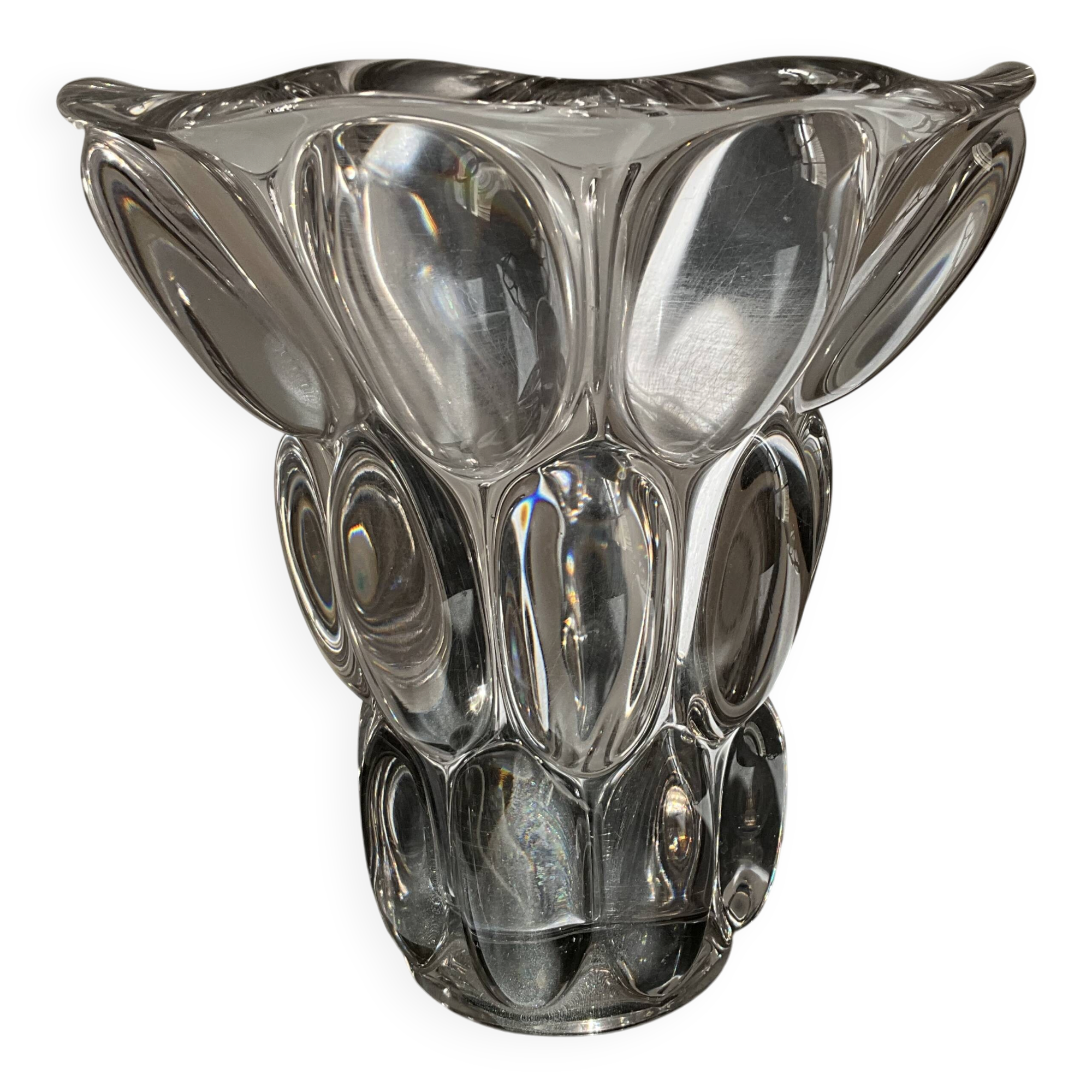 Vase en cristal français