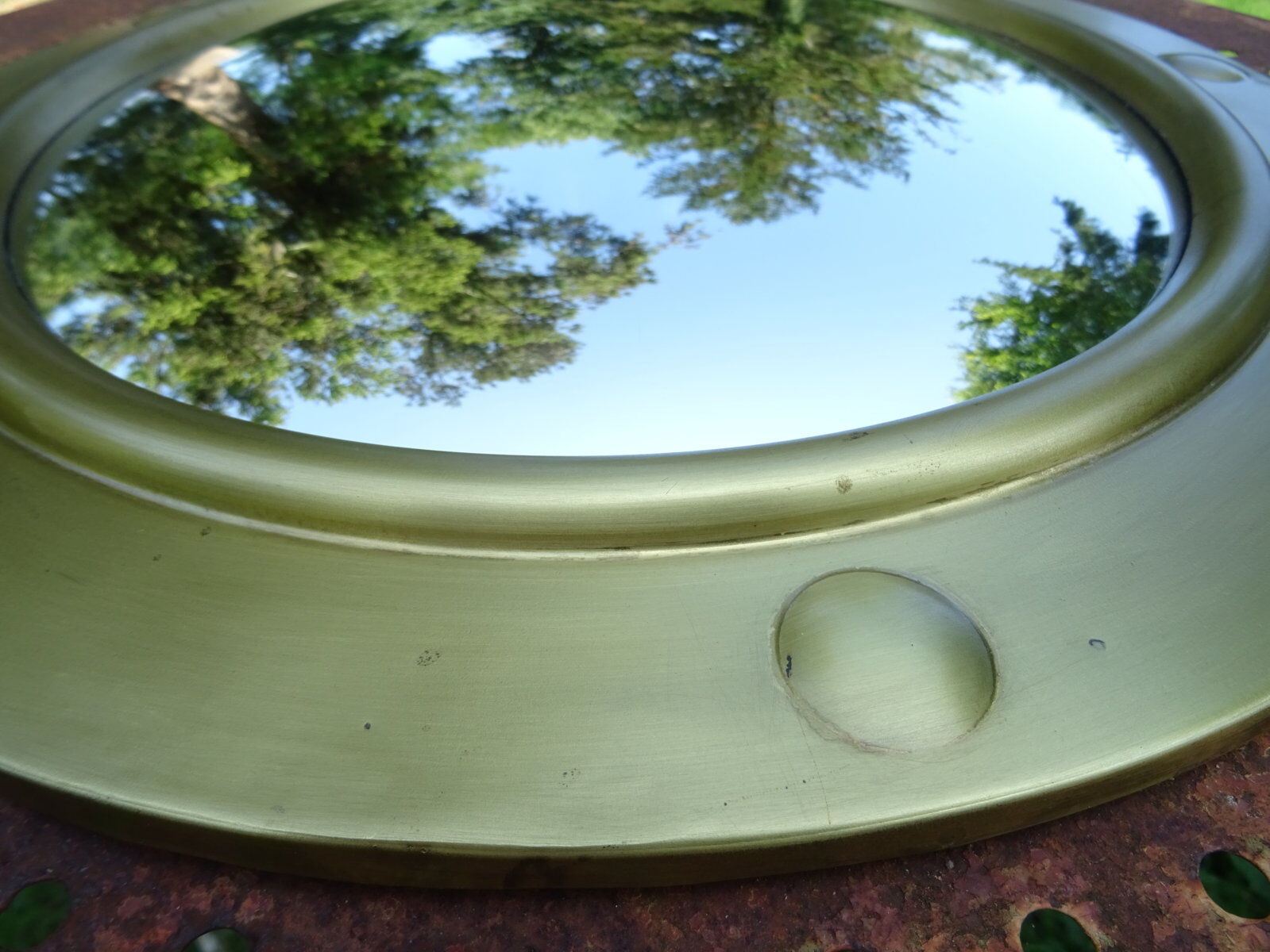 Brass witch mirror 47 cm