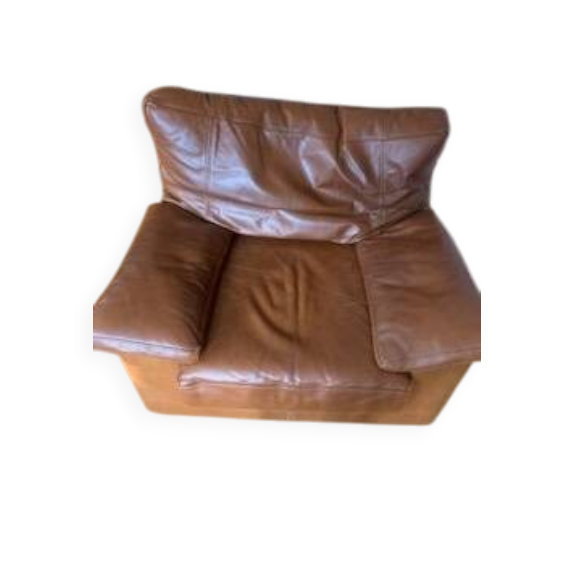 very comfortable leather armchair