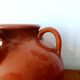 Vintage glazed pottery vase