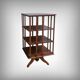 Large Revolving Bookcase in Solid Mahogany – Late 19th Century