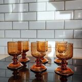 6 glasses with Biot stemmed