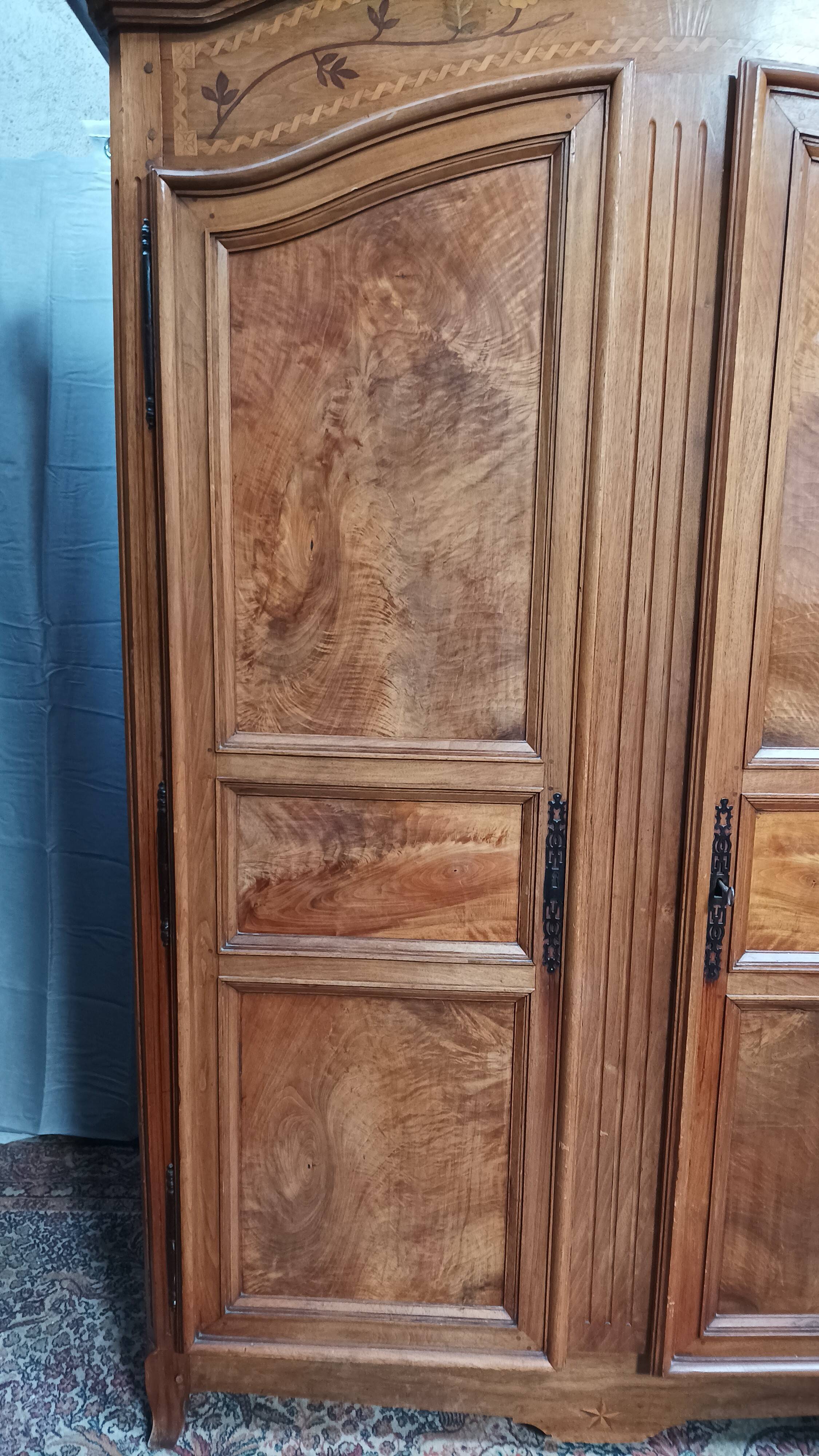 Louis XV walnut wardrobe