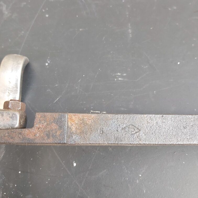 Pair of old bronze channels