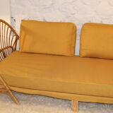Rattan bench