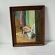 Painting "Nude influenced by Degas" 1960 France signed Jacques Galey