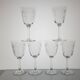 6 Baccarat crystal water/wine glasses, Molière model