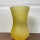 Yellow glass paste vase from the early 20th century signed Lily