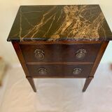 Louis XVI style two-drawer chest of drawers