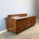 Lowboard, small chest of drawers, flamed birch, 1950s