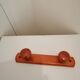 Wooden wall coat rack 2 pateres