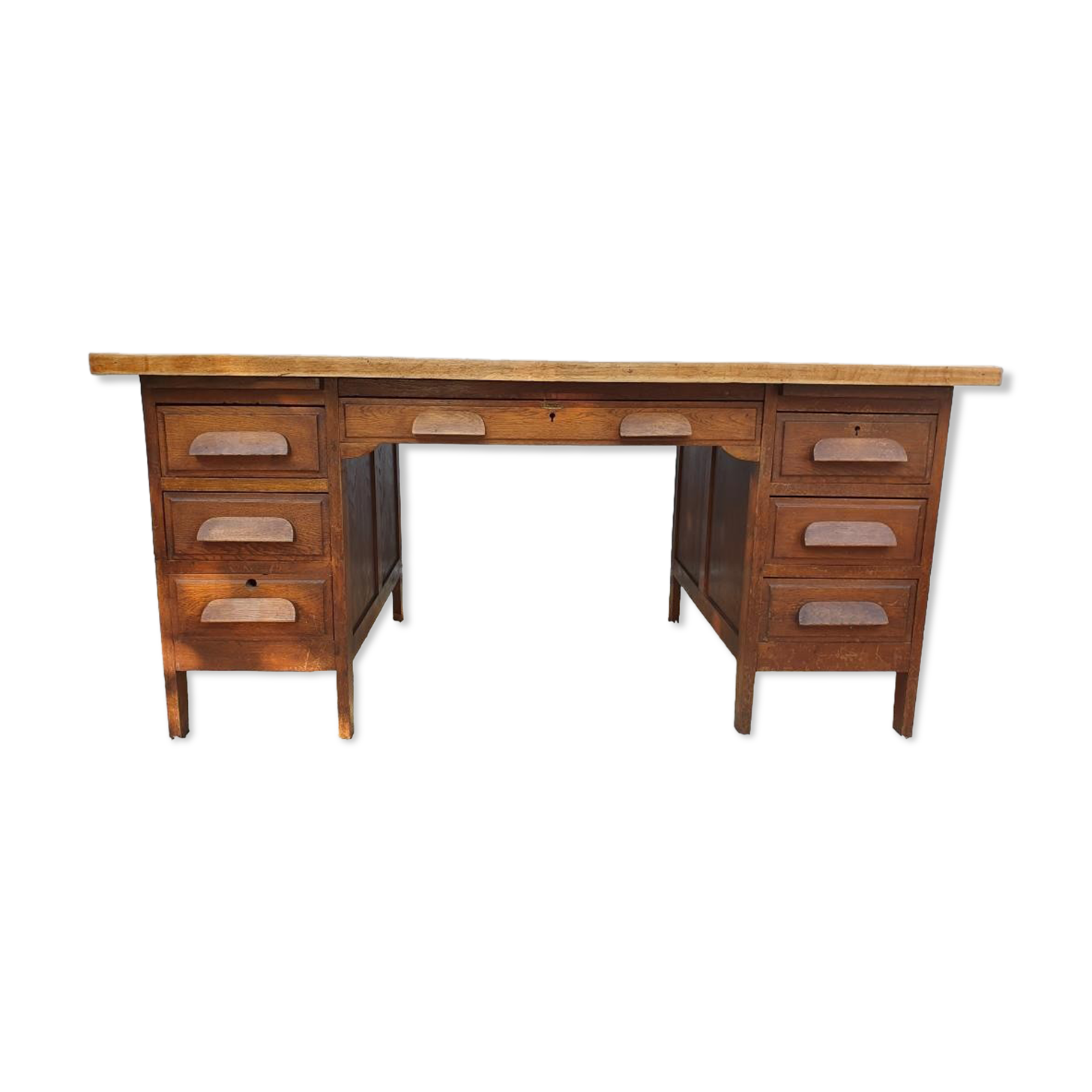 Minister's desk 1930 parquet oak