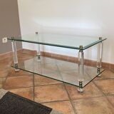 Roche Bobois coffee table. 1970. Lucite and glass.