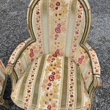 LOUIS XV style armchairs (pair)