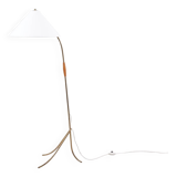 Hasenfuß brass floor lamp by Rupert Nikoll