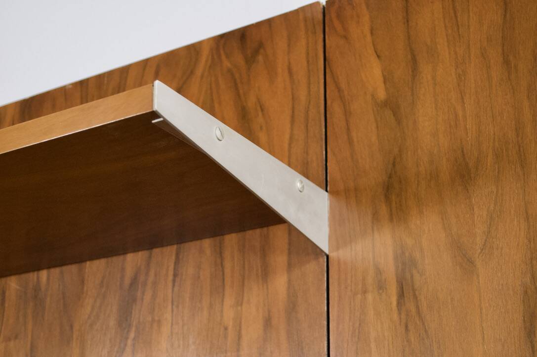 MODULAR WALL SYSTEM WITH ROSEWOOD PANELS GEORGES FRYDMAN 1970s