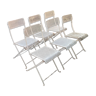 Wrought iron folding chairs