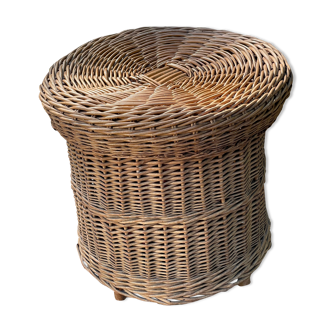 Rattan laundry basket