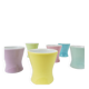 6 Coupes à œufs en porcelaine marguerite pastel milieu du siècle, Lilien, Autriche, années 1950