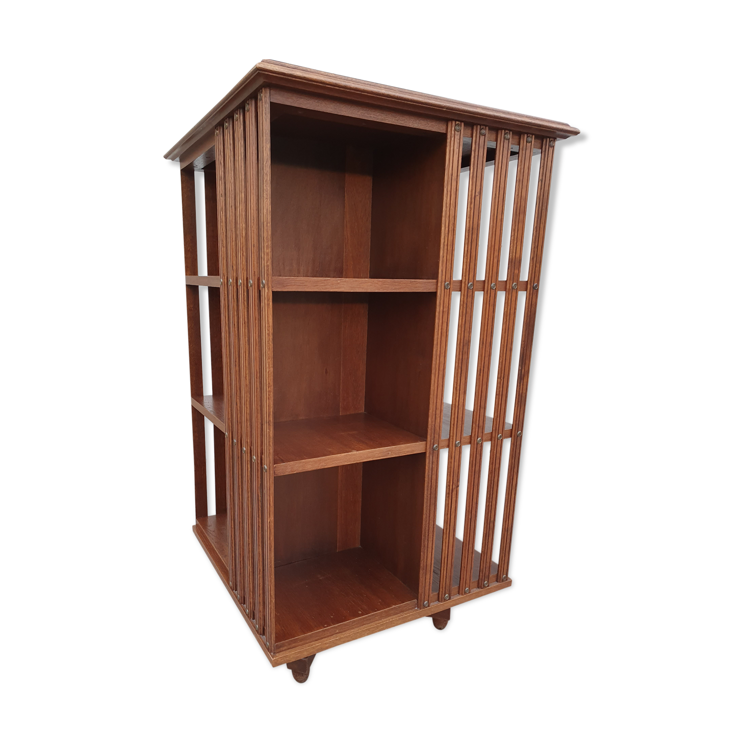 Revolving library of ancient notary 1920 oak