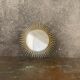 Vintage gold metal sun mirror