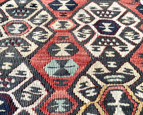 Vintage kilim carpet 100x142cm
