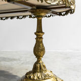 Marble and brass coffee table France 1940
