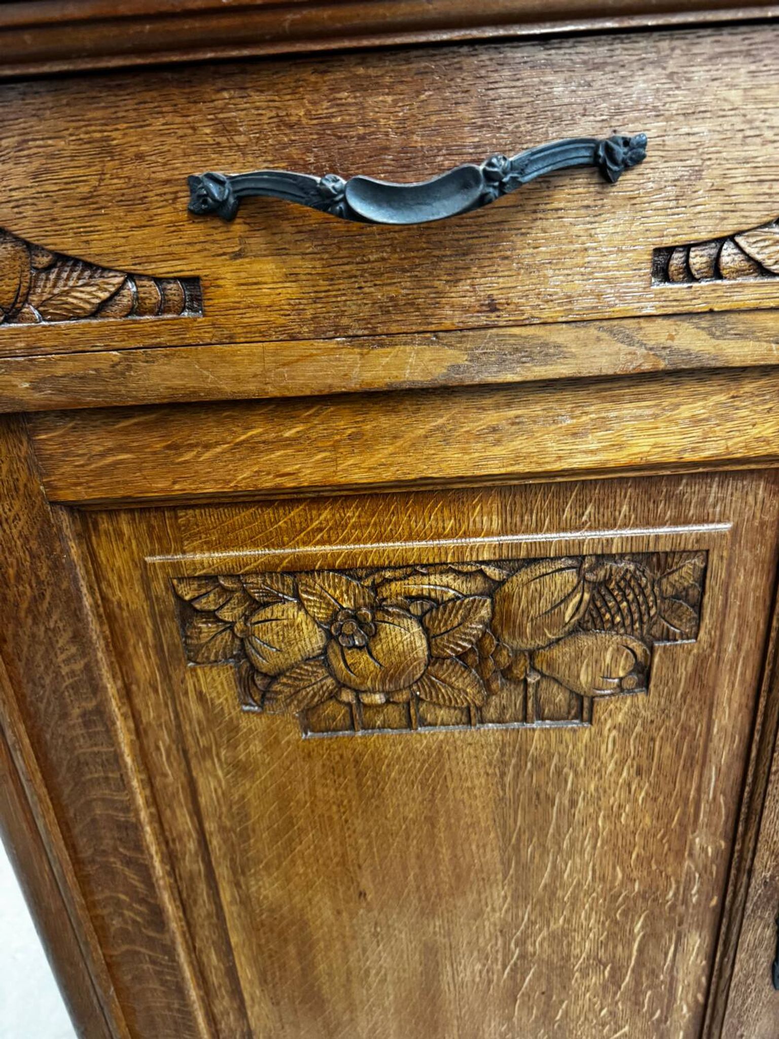 Louis XVI buffet in wood and marble