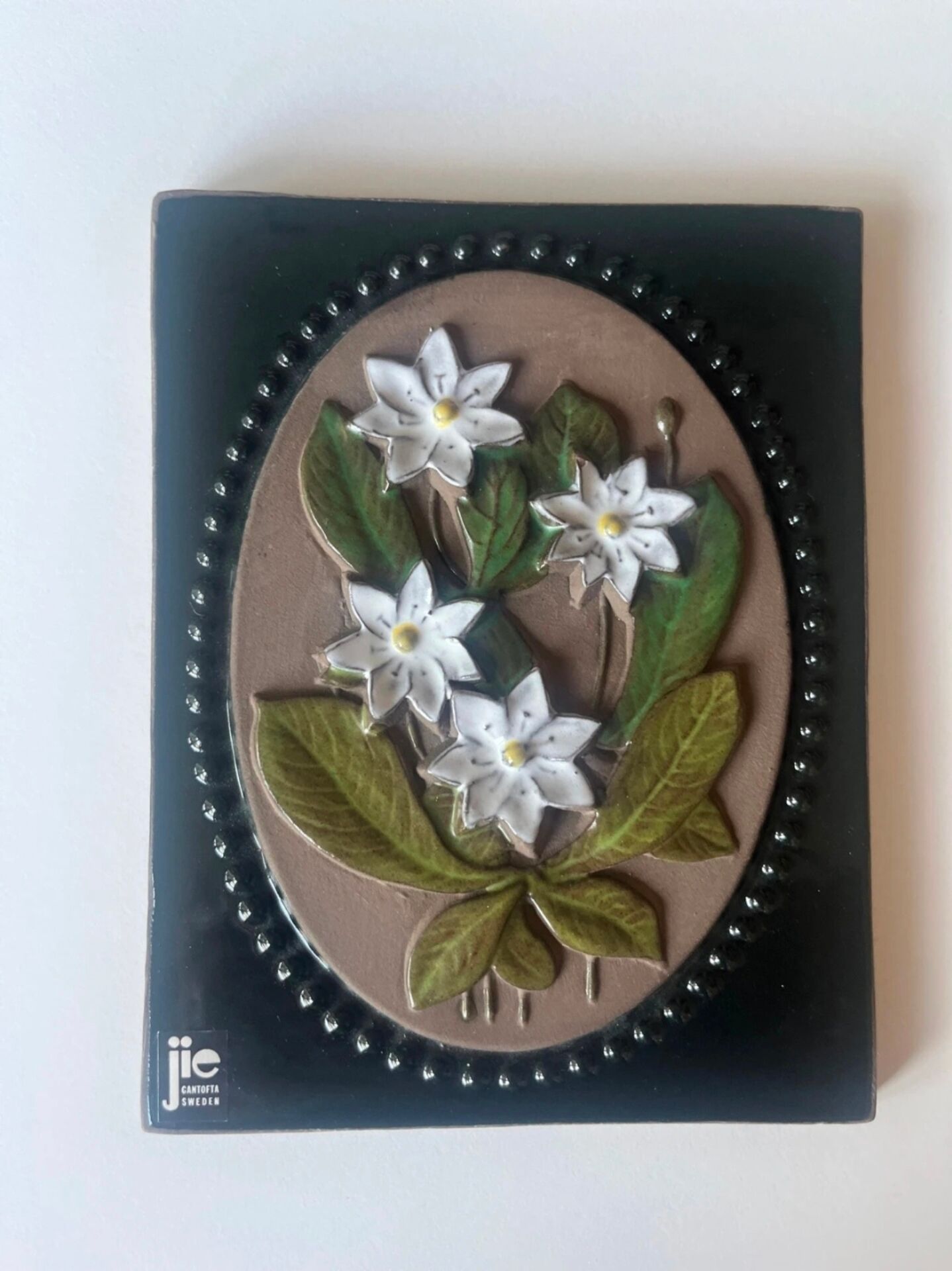 Ceramic wall plaque Jie Gantofta Sweden