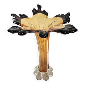 Grand vase en verre d'art