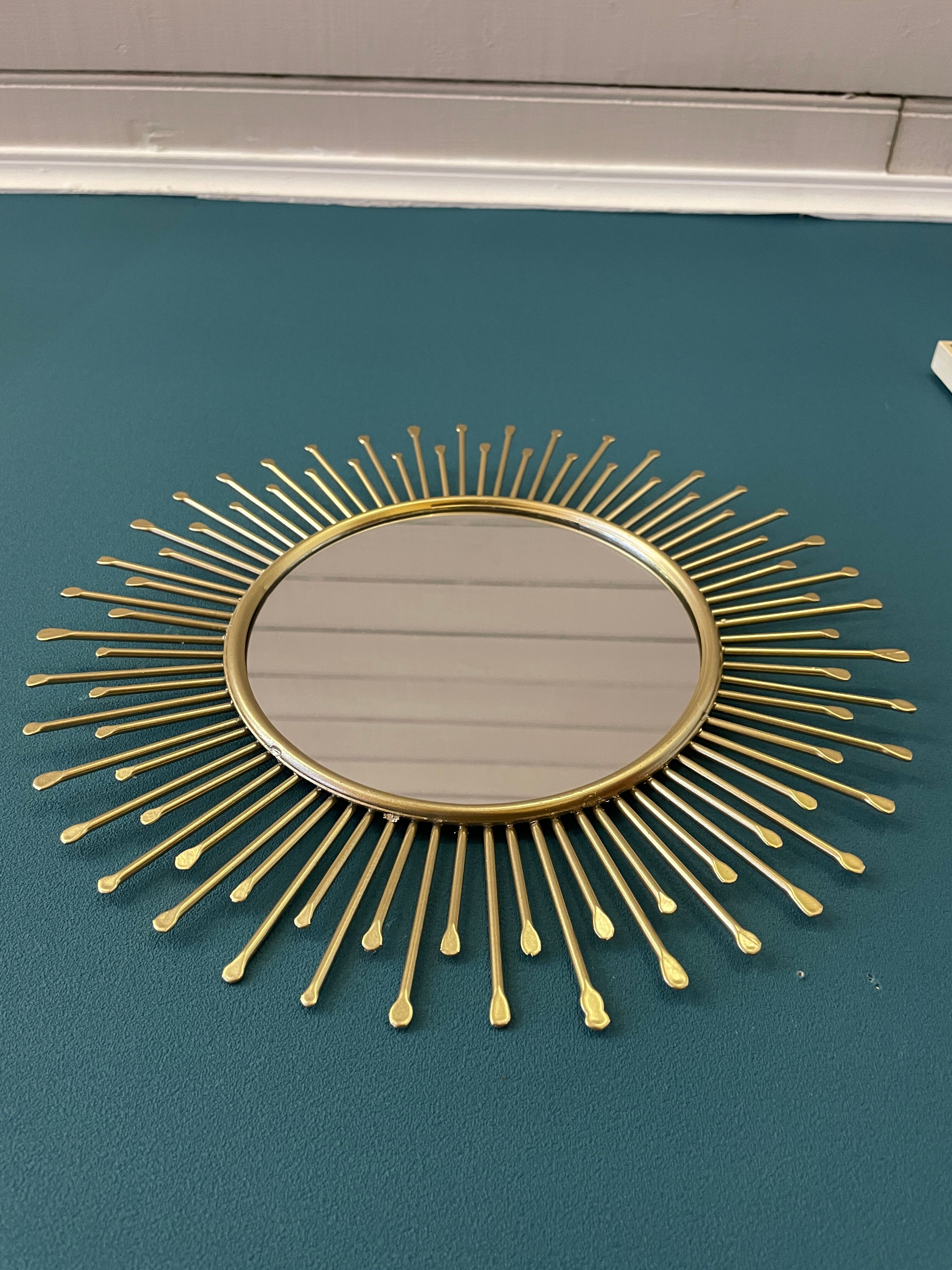 Metal sun mirror, 31 cm