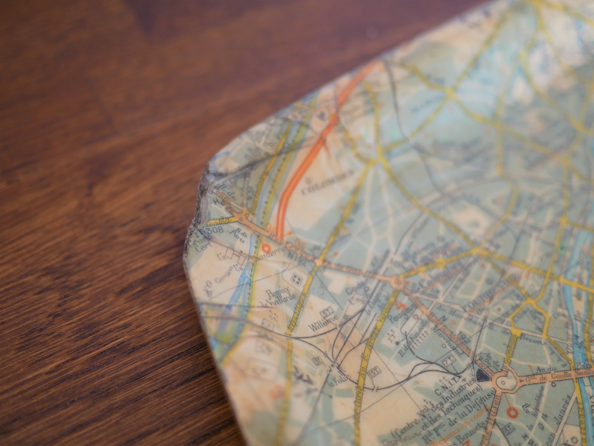 Vintage "Paris plan" platter