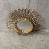 Wicker sun mirror