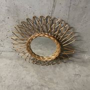 Wicker sun mirror