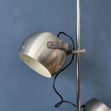 Silver mid-century vintage Herda eyeball floor lamp