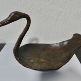 Empty pocket duck deco signed forge iron