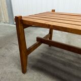 50s solid wood side table