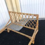 Vintage rattan bed one place
