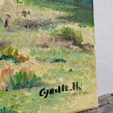 Landscape oil painting