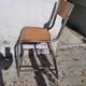 Lot of 6 vintage school chairs