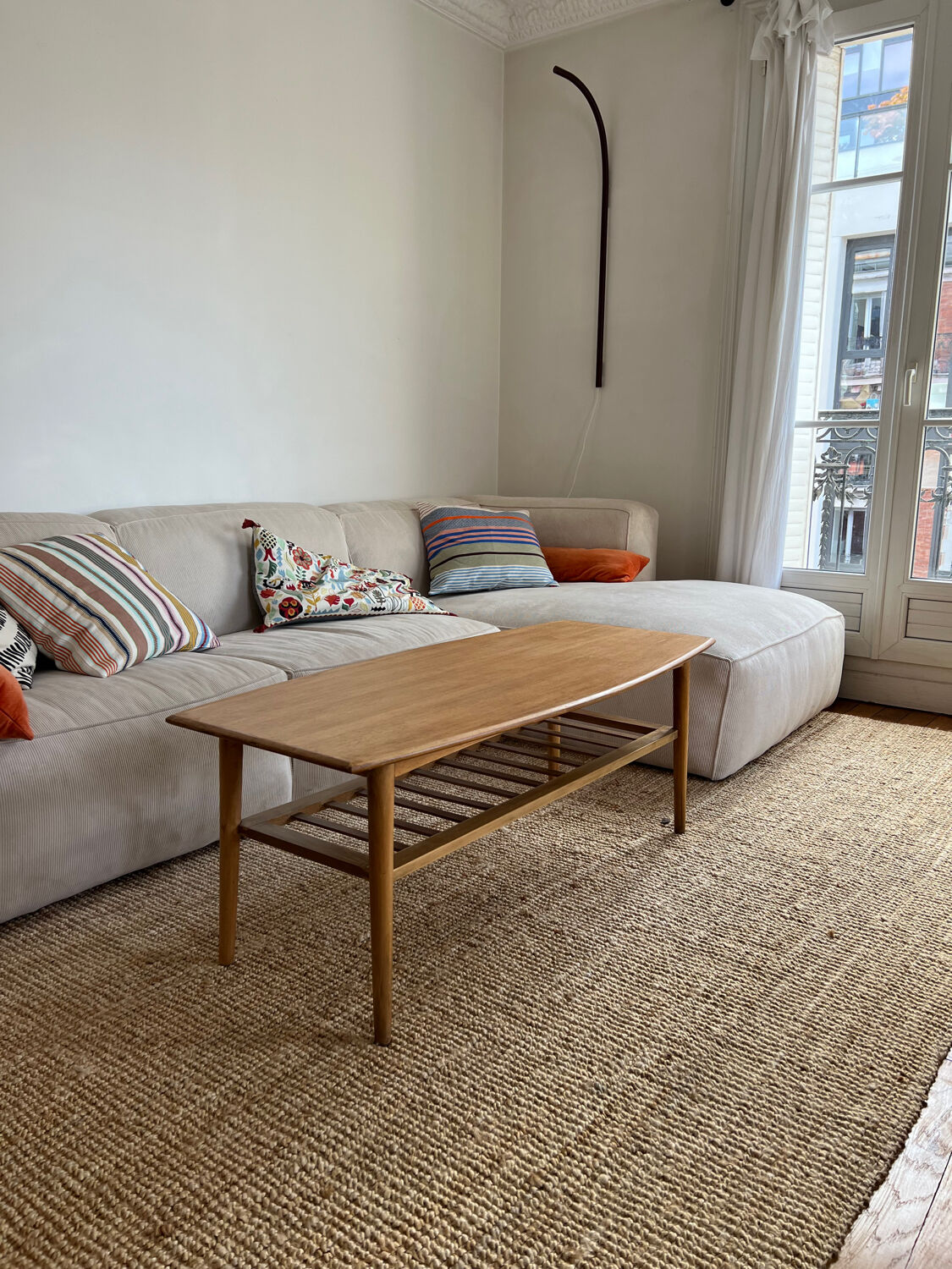 Danish teak coffee table from the 1950s