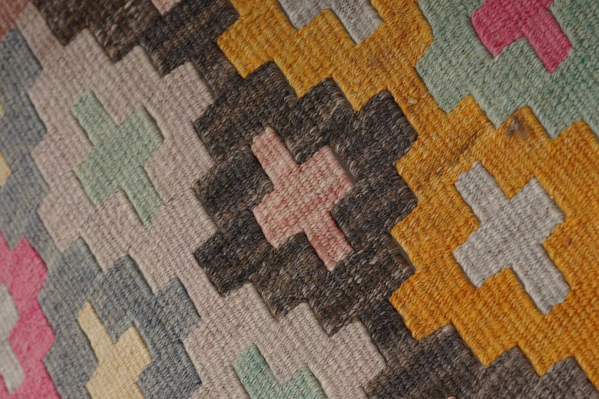 Vintage Turkish hallway rug 72x384 cm