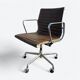 Brown Herman Miller Original Eames EA335 Desk Aluminium Chair