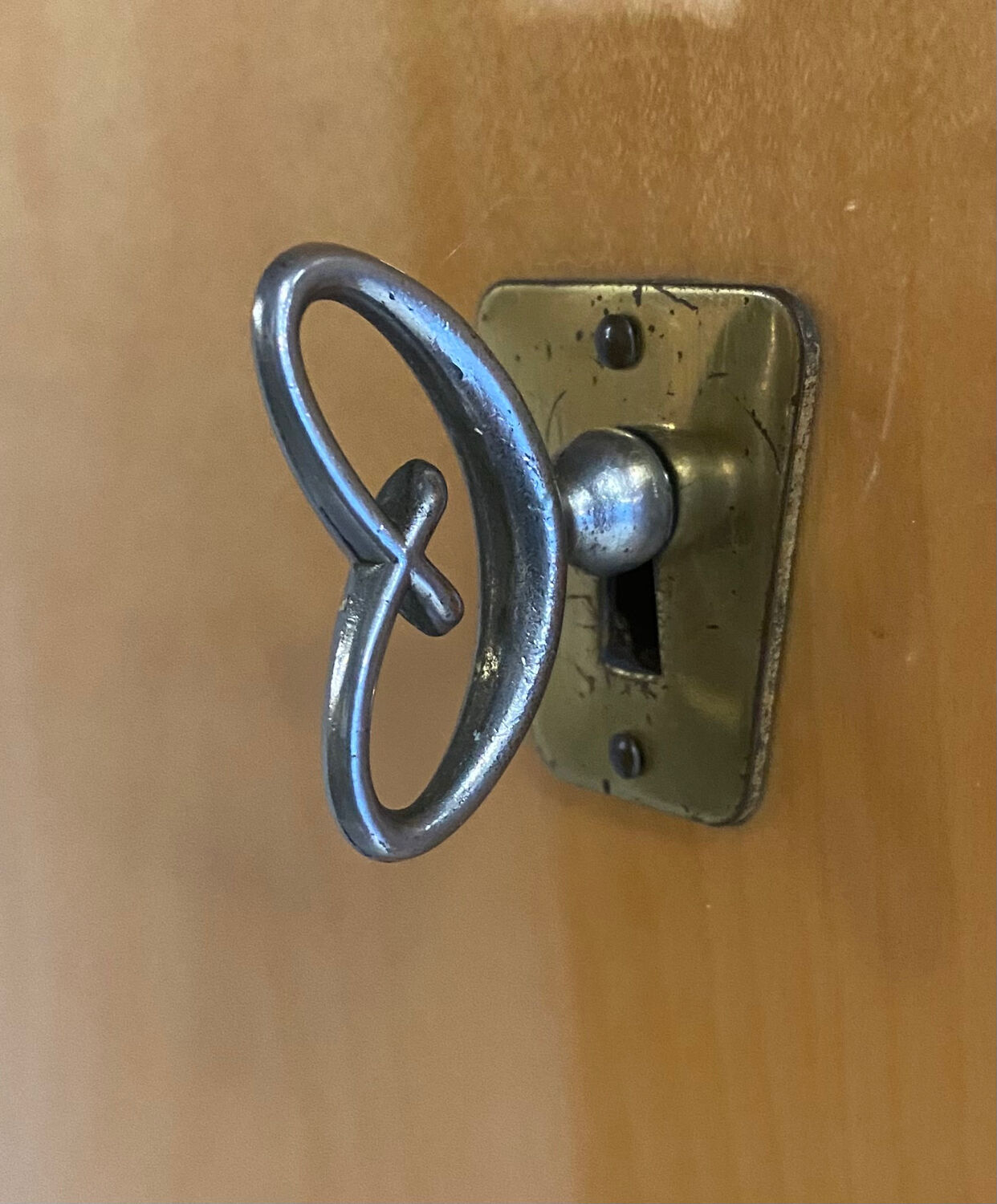 Vintage wardrobe with compass feet