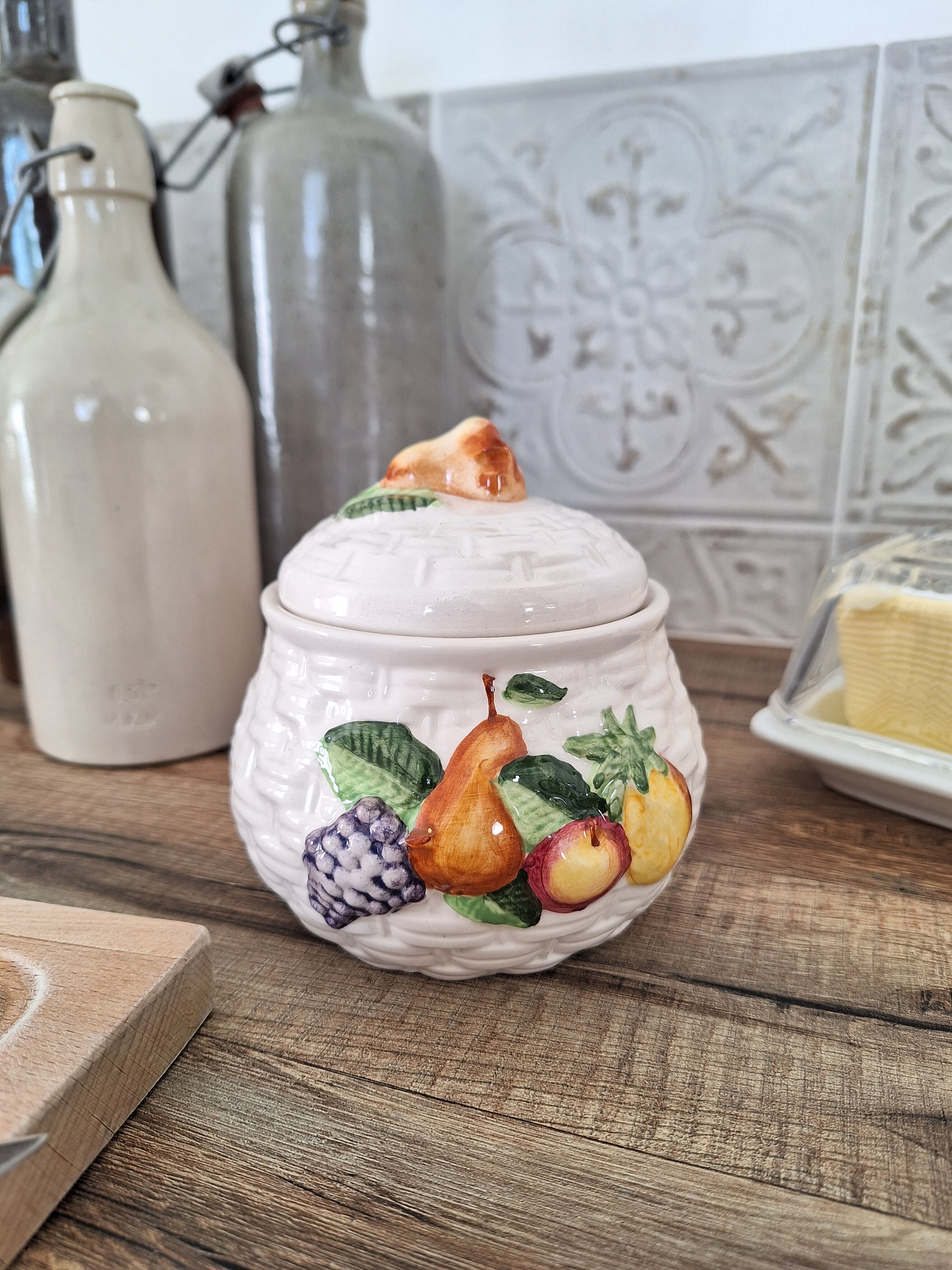 Vintage jam sugar bowl
