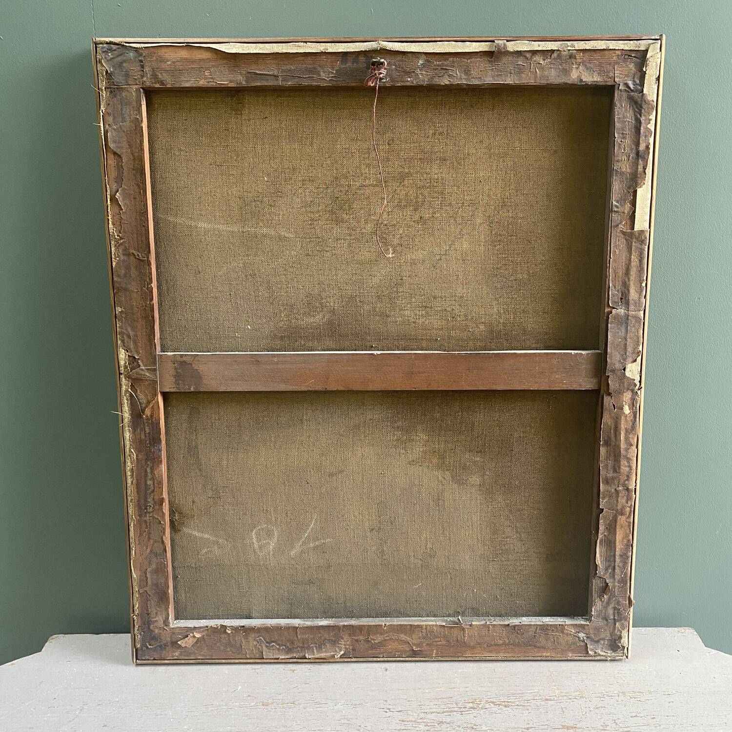 Early 20th century painting "Profile of a young girl"