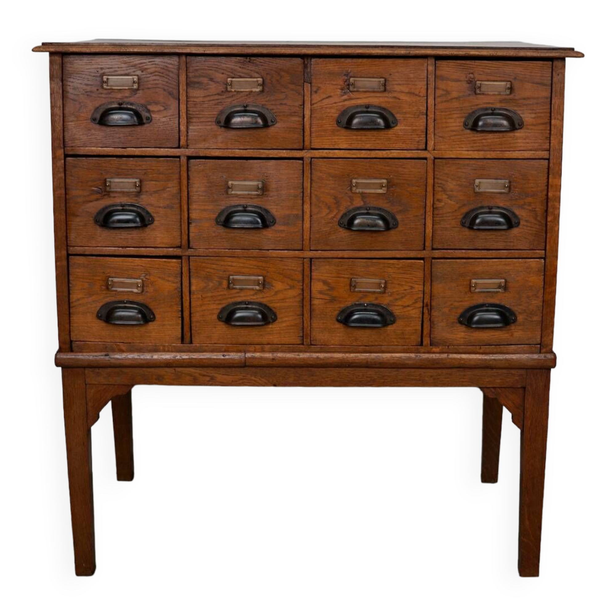 Dutch Oak Apothecary / Filing Cabinet, 1930s