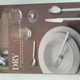Alessi services à couvert dry 24 pièces monobloc en acier poli