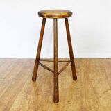 Solid wood bar stool