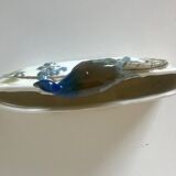 Letter door in earthenware topped with a peacock